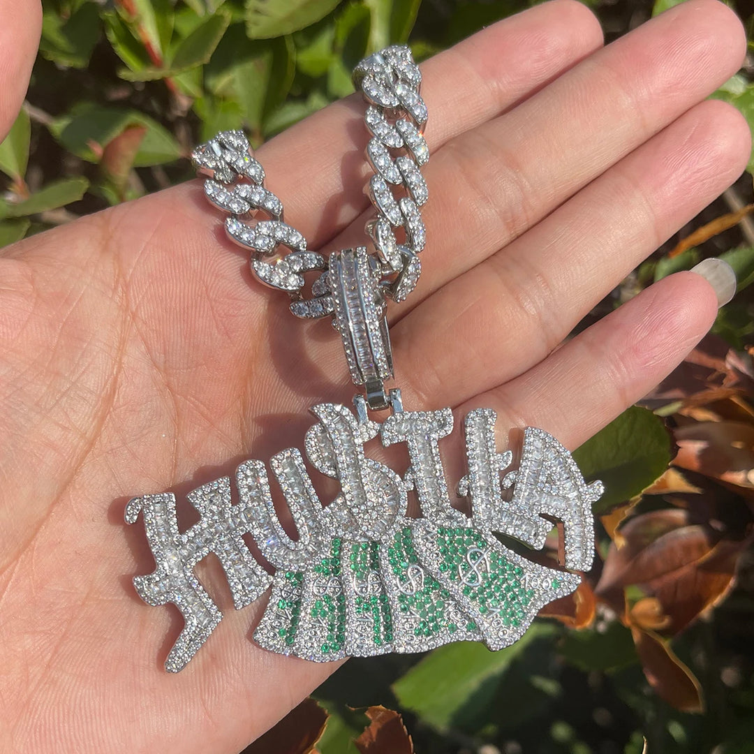 DUBSS - Iced Out Hustla Dollar Pendant