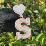 Load image into Gallery viewer, DUBSS - Heart Bail Initial Letter Pendant
