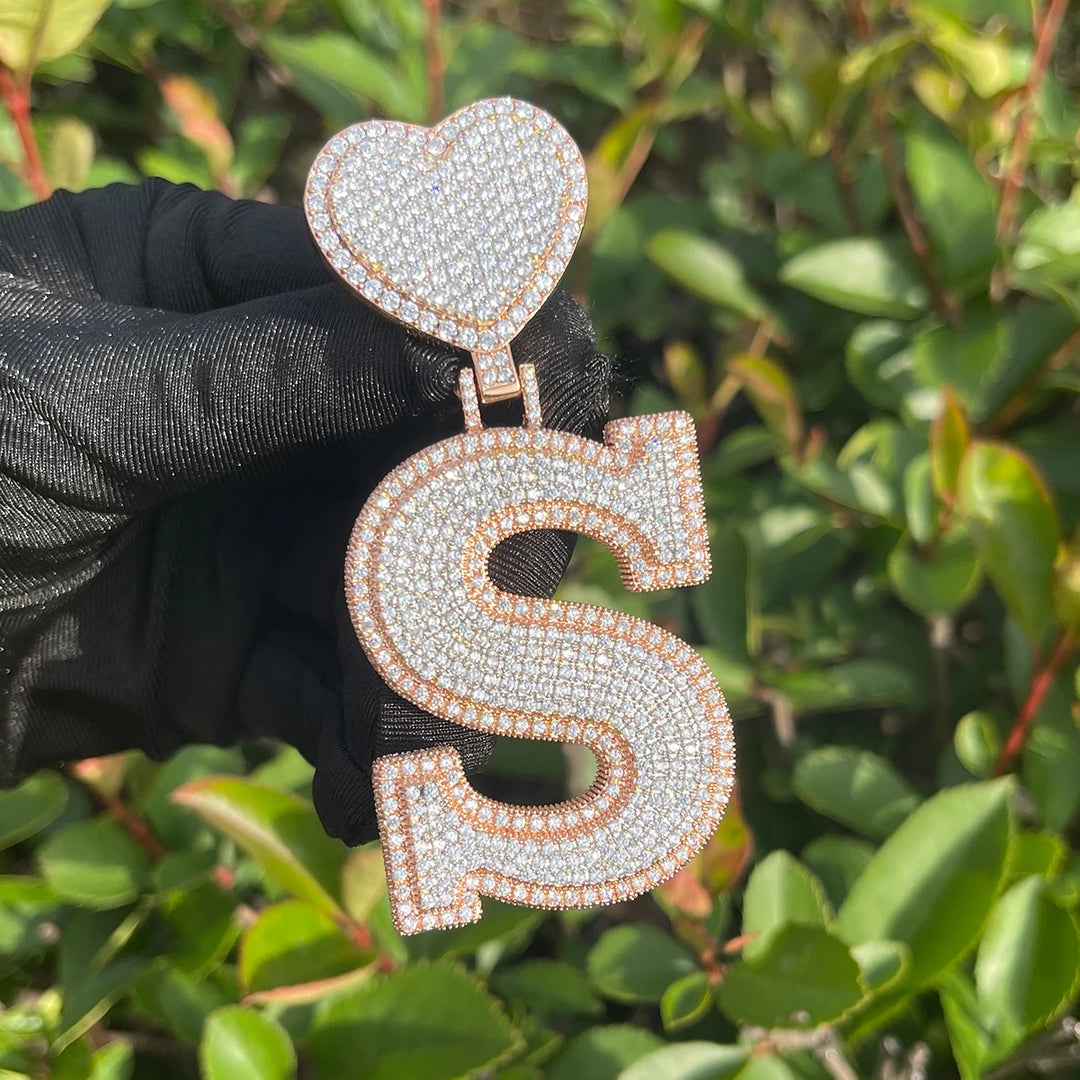 DUBSS - Heart Bail Initial Letter Pendant