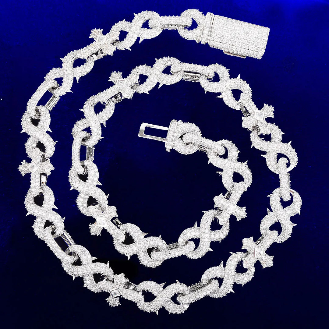 DUBSS - 20mm Prong Infinity Cross Chain