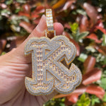 Load image into Gallery viewer, DUBSS - Custom Edgy Charms Initial Pendant
