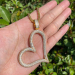 Load image into Gallery viewer, DUBSS - Iced Out Open Heart Pendant
