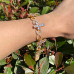 Load image into Gallery viewer, DUBSS - Iced Out Prong Cross Infinity Bracelet
