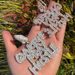 Load image into Gallery viewer, DUBSS - Iced Out Wake Up Pray Hustle Pendant
