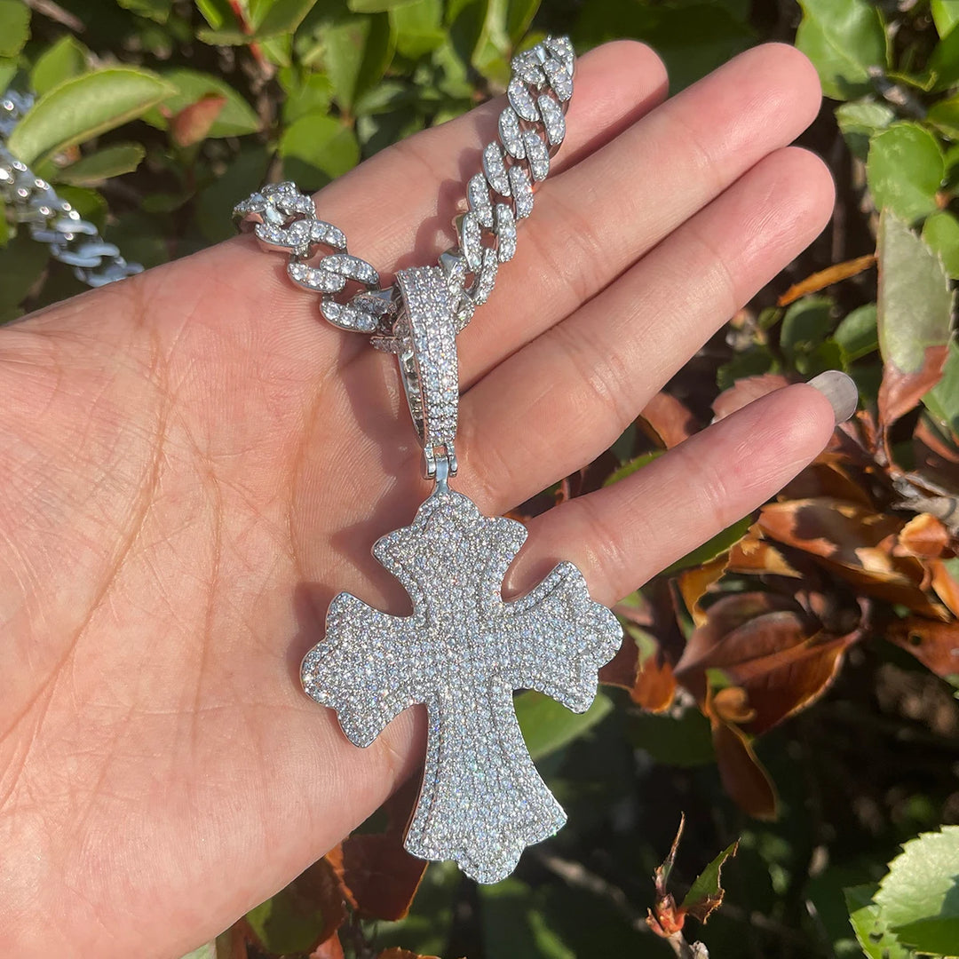 DUBSS - Iced Out Medieval Cross Pendant