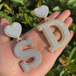 Load image into Gallery viewer, DUBSS - Heart Bail Initial Letter Pendant
