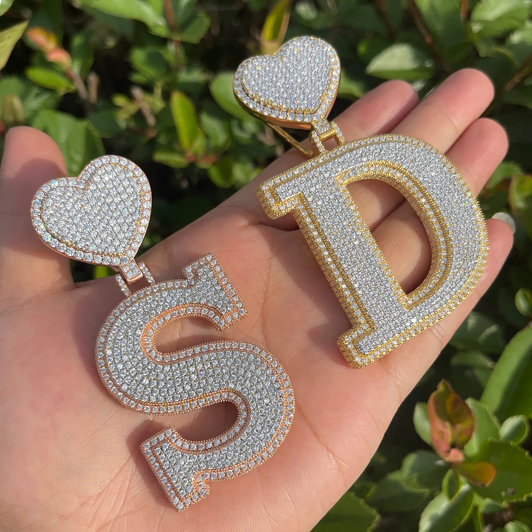 DUBSS - Heart Bail Initial Letter Pendant