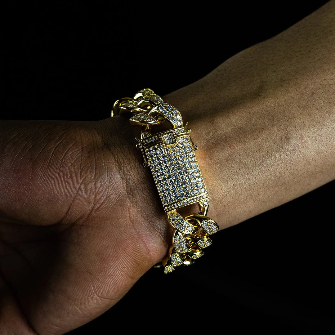 DUBSS - 20mm Player Cuban Link Bracelet