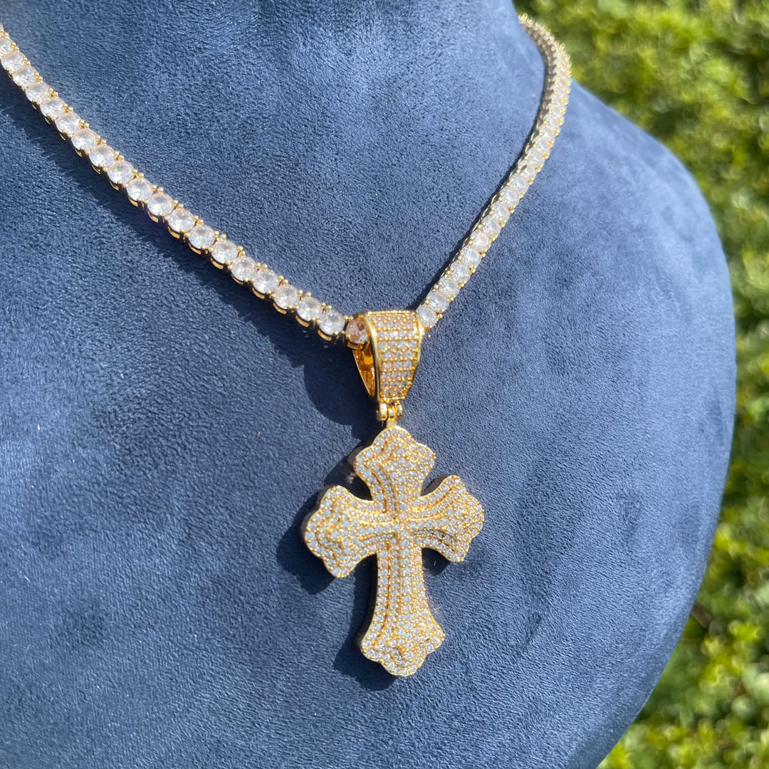 DUBSS - Iced Out Cross Pendant