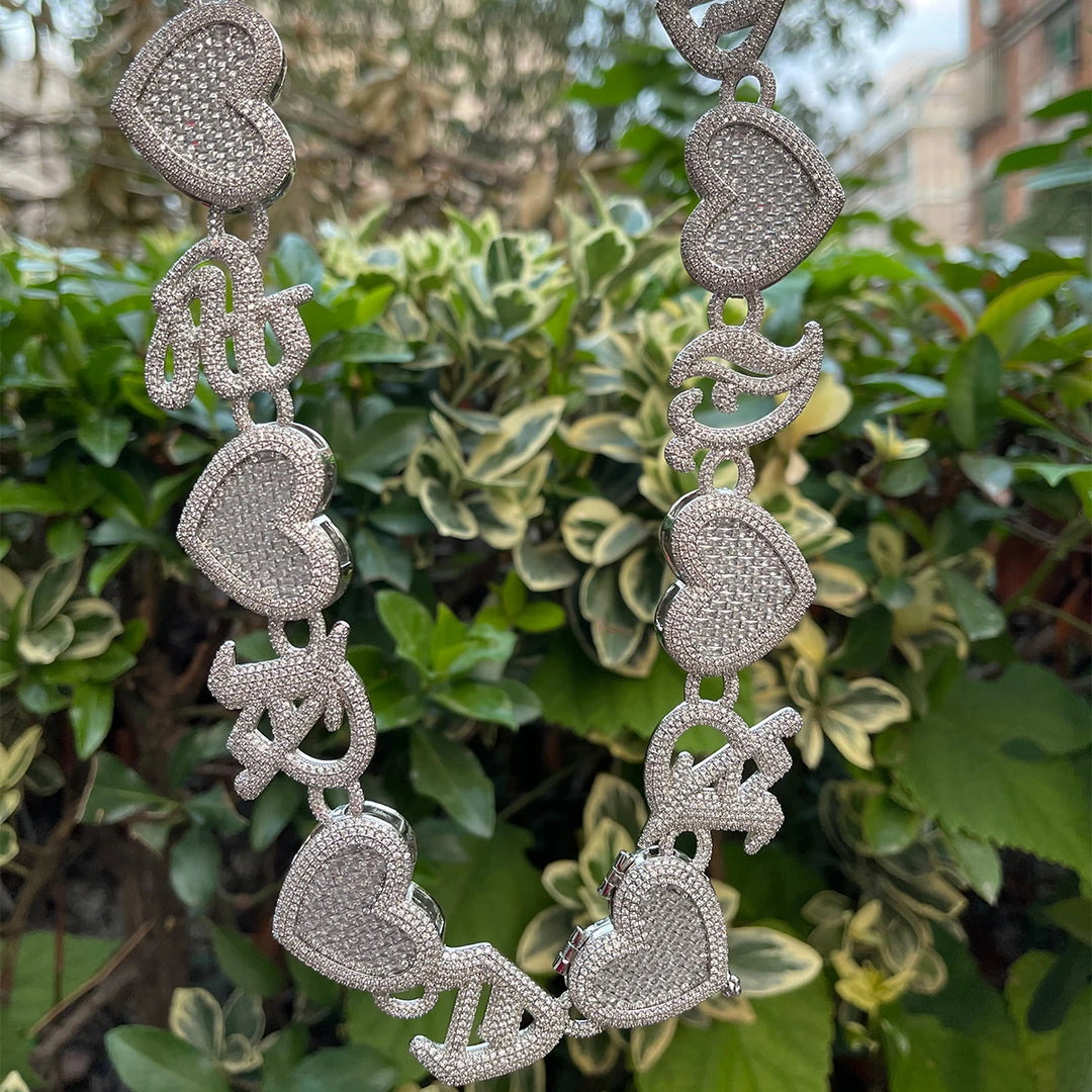 DUBSS - Iced Out Old Vintage Heart Chain