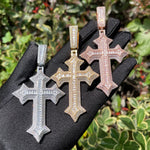 Load image into Gallery viewer, DUBSS - Iced Out Knight Cross Necklace
