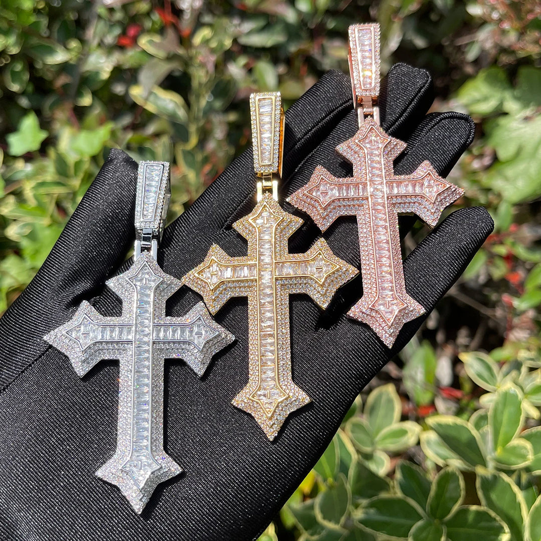 DUBSS - Iced Out Knight Cross Necklace