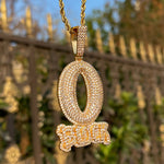 Load image into Gallery viewer, DUBSS - Iced Out O Block Pendant
