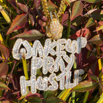 Load image into Gallery viewer, DUBSS - Iced Out Wake Up Pray Hustle Pendant
