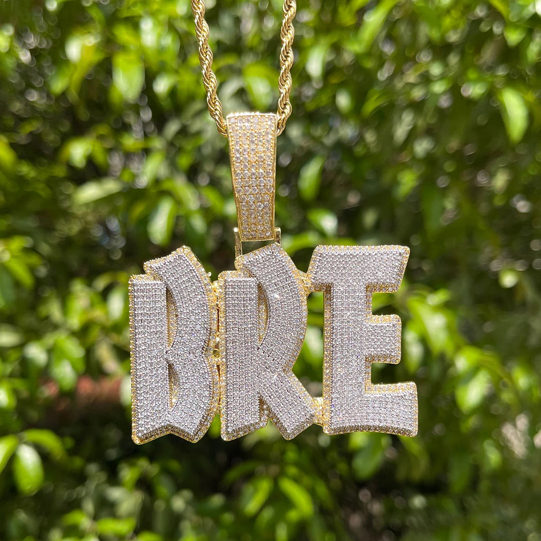 DUBSS - Custom Double Layer Letter Pendant