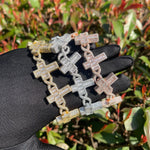 Load image into Gallery viewer, DUBSS - Baguette Cross Infinity Bracelet
