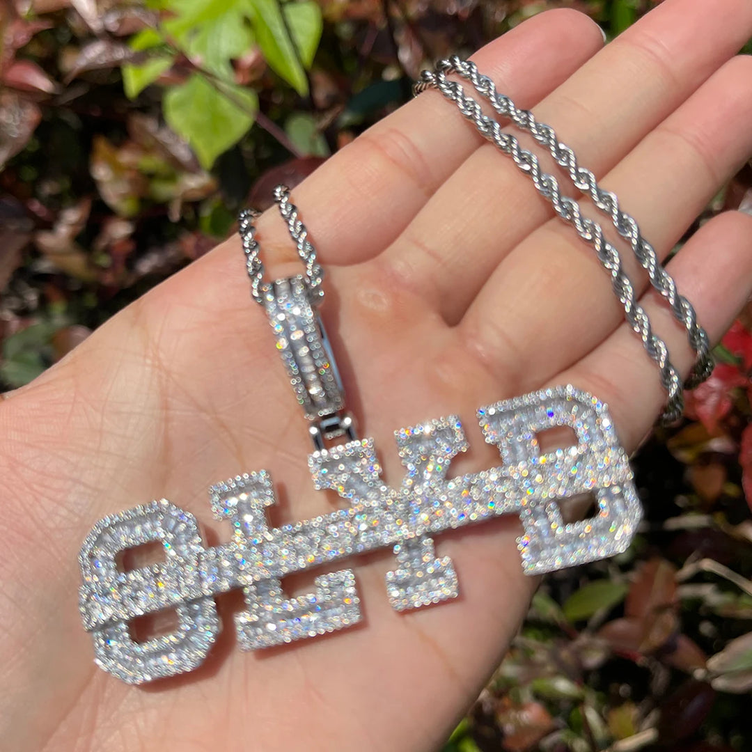 DUBSS - Iced Out Strike Through Pendant