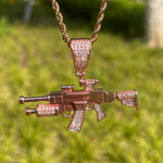 Load image into Gallery viewer, DUBSS - Iced Out Gun Master Pendant
