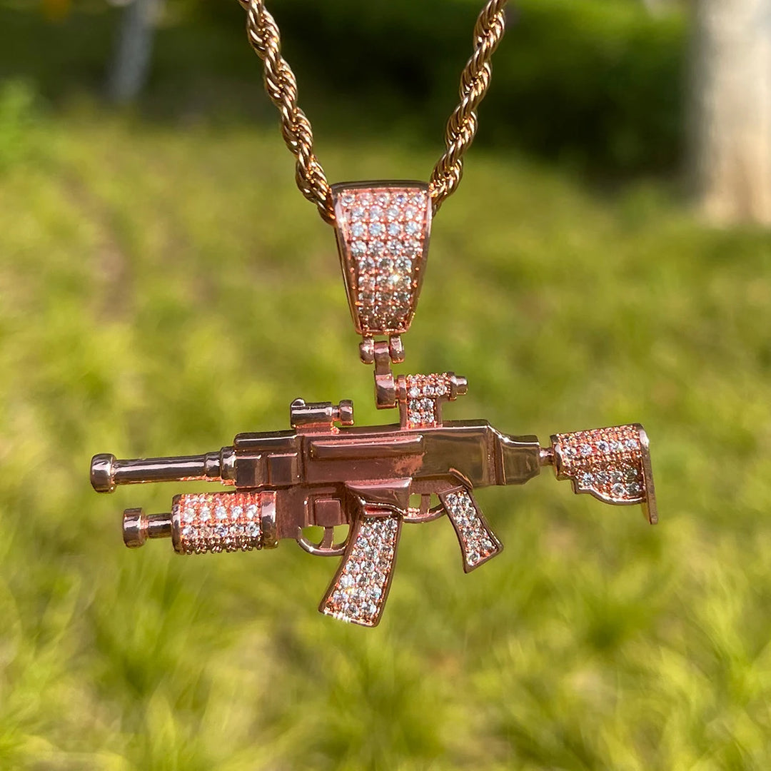 DUBSS - Iced Out Gun Master Pendant