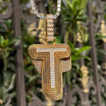 Load image into Gallery viewer, DUBSS - Custom Initial Three Layer Letter Pendant
