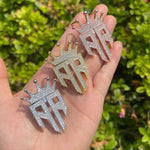 Load image into Gallery viewer, DUBSS - Iced Out Crown Reverse R Pendant
