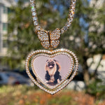 Load image into Gallery viewer, DUBSS - Custom Rotating Heart Photo Pendant
