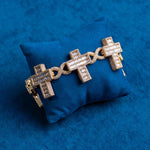 Load image into Gallery viewer, DUBSS - 30mm Iced Out Cross Infinity Bracelet
