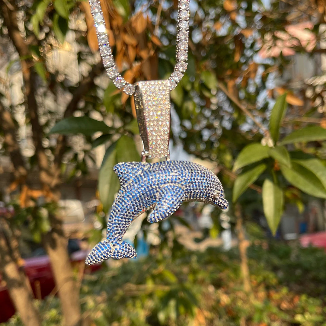 DUBSS - Iced Out Dolphin Pendant