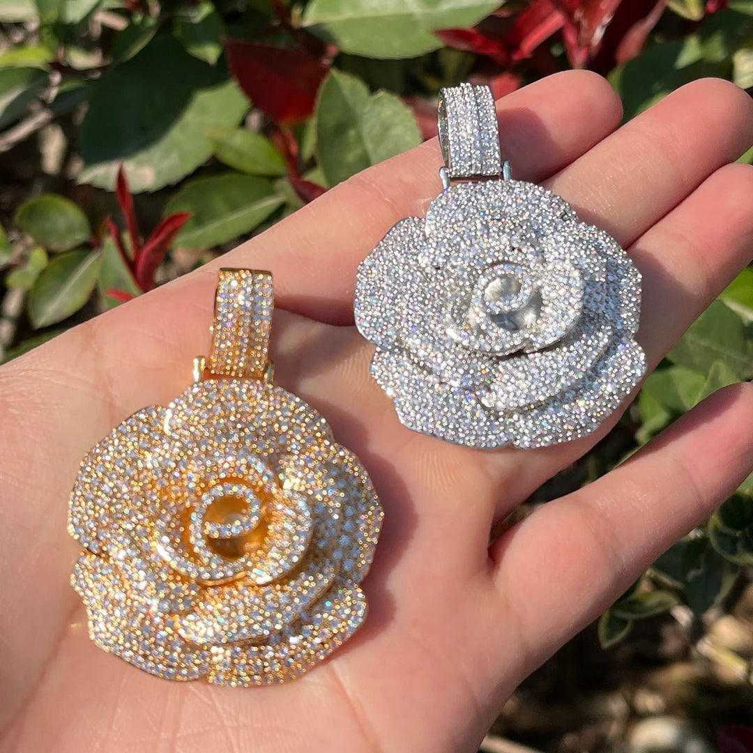 DUBSS - Iced Out Rose Pendant