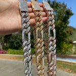 Load image into Gallery viewer, DUBSS - Spring Clasp Figaro Cuban Chain
