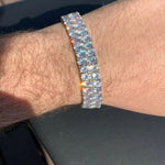 Load image into Gallery viewer, DUBSS - Iced Finish 2 Row Tennis Bracelet
