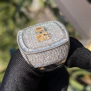 DUBSS - 3mm Custom Name Iced Out The Goat Ring