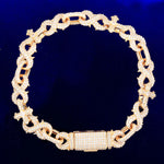 Load image into Gallery viewer, DUBSS - Iced Out Infinity Spike Cross Bracelet
