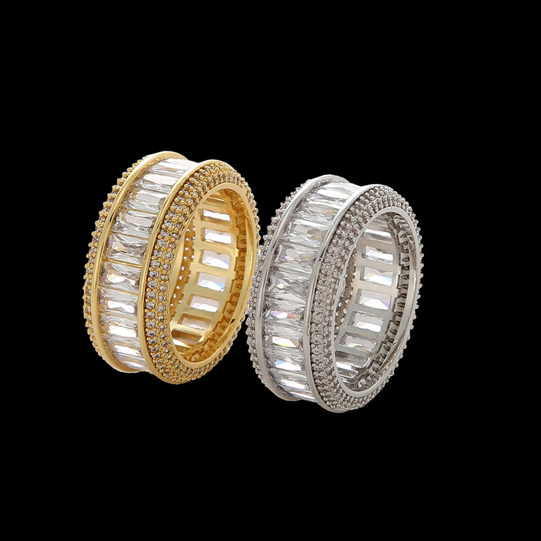 DUBSS - 10mm Baguette Alianca Ouro Ring