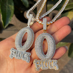 Load image into Gallery viewer, DUBSS - Iced Out O Block Pendant
