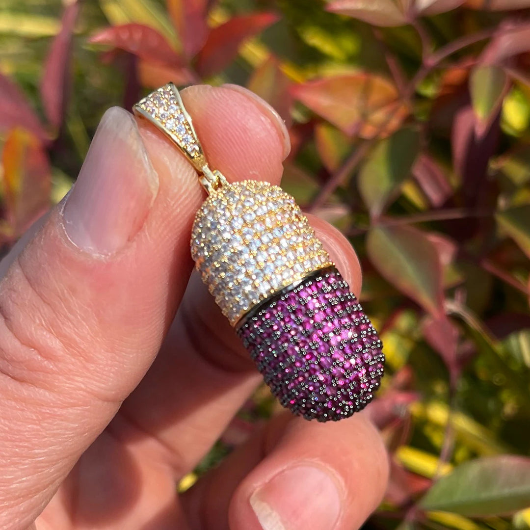 DUBSS - Iced Out Tiny Pill Pendant