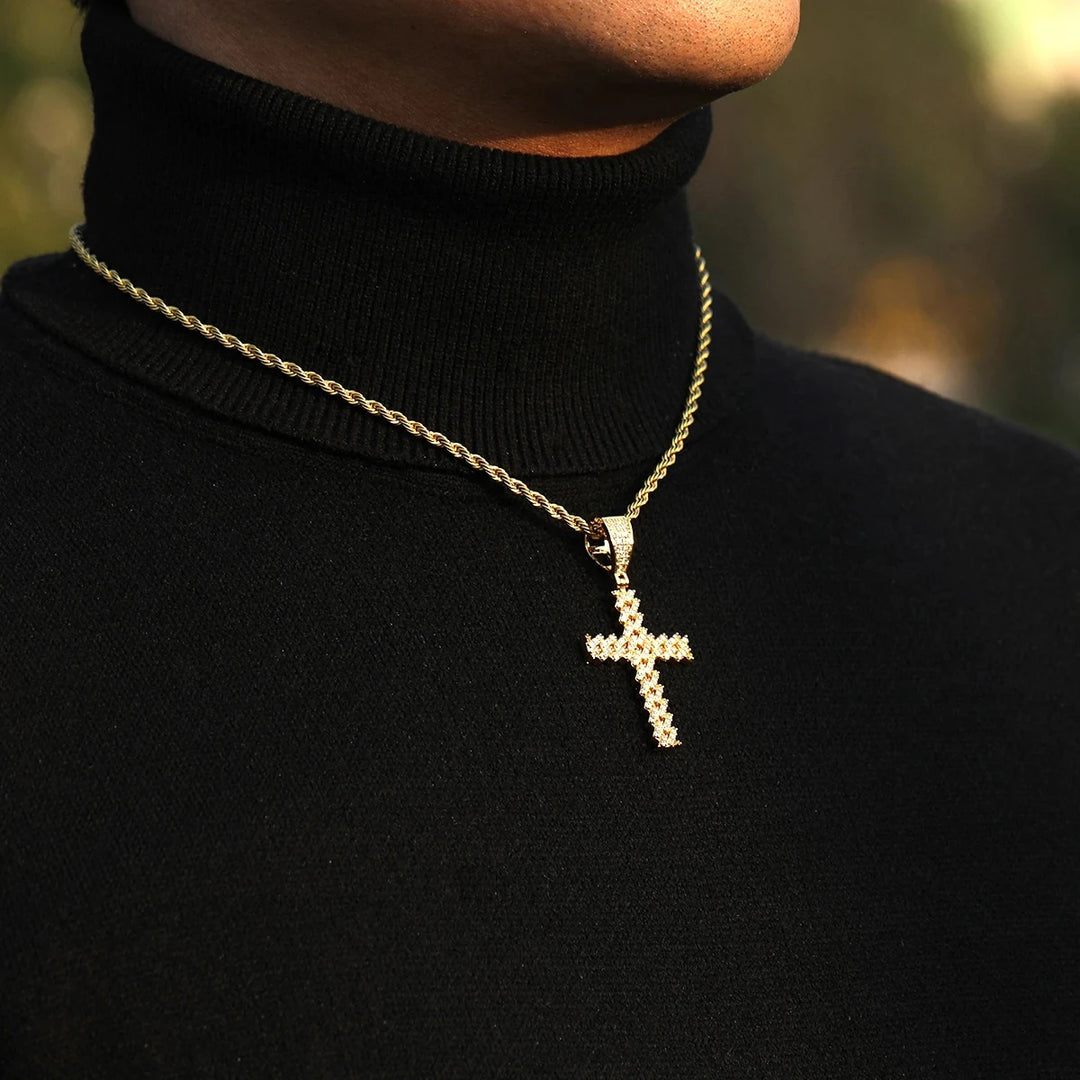 DUBSS -  Iced Out Cross Necklace