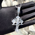 Load image into Gallery viewer, DUBSS - Iced Out Star Cross Pendant
