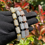 Load image into Gallery viewer, DUBSS - Iced Out Cylinder Bracelet
