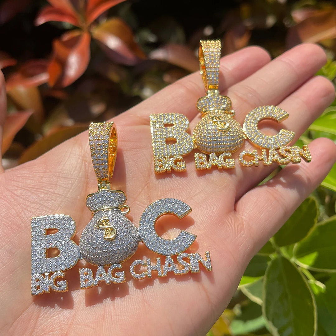 DUBSS - Iced Out Big Bag Chase Pendant