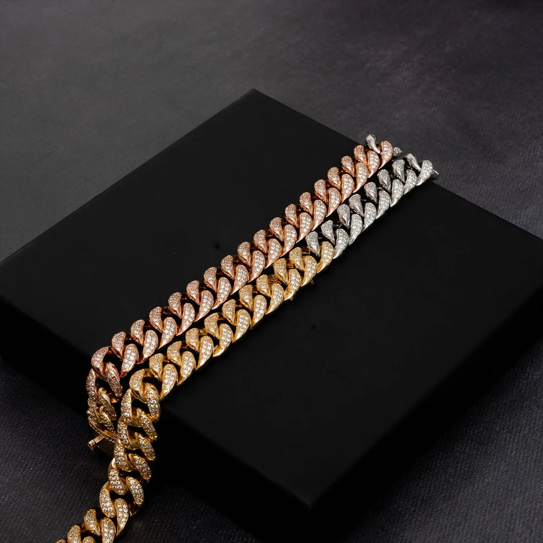DUBSS - Iced Out Multi Color Miami Cuban Chain