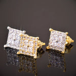 Load image into Gallery viewer, DUBSS - 12mm Square Baguette Earrings
