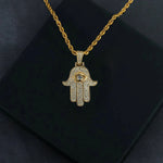 Load image into Gallery viewer, DUBSS - Iced Hamsa Pendant
