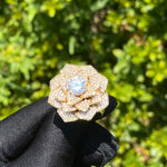 Load image into Gallery viewer, DUBSS - Iced Out Rose Flower Ring
