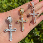 Load image into Gallery viewer, DUBSS - Iced Out Cross Heart Pendant
