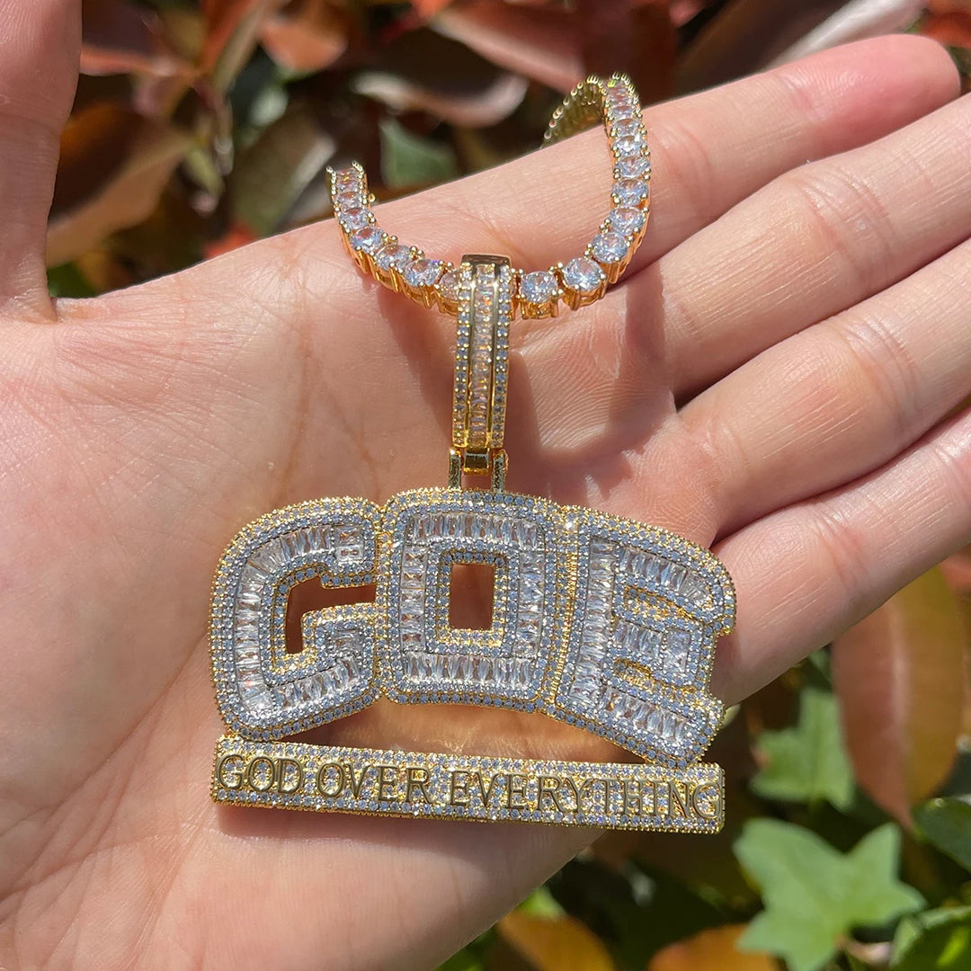 DUBSS - Iced Out God Over Everything Pendant