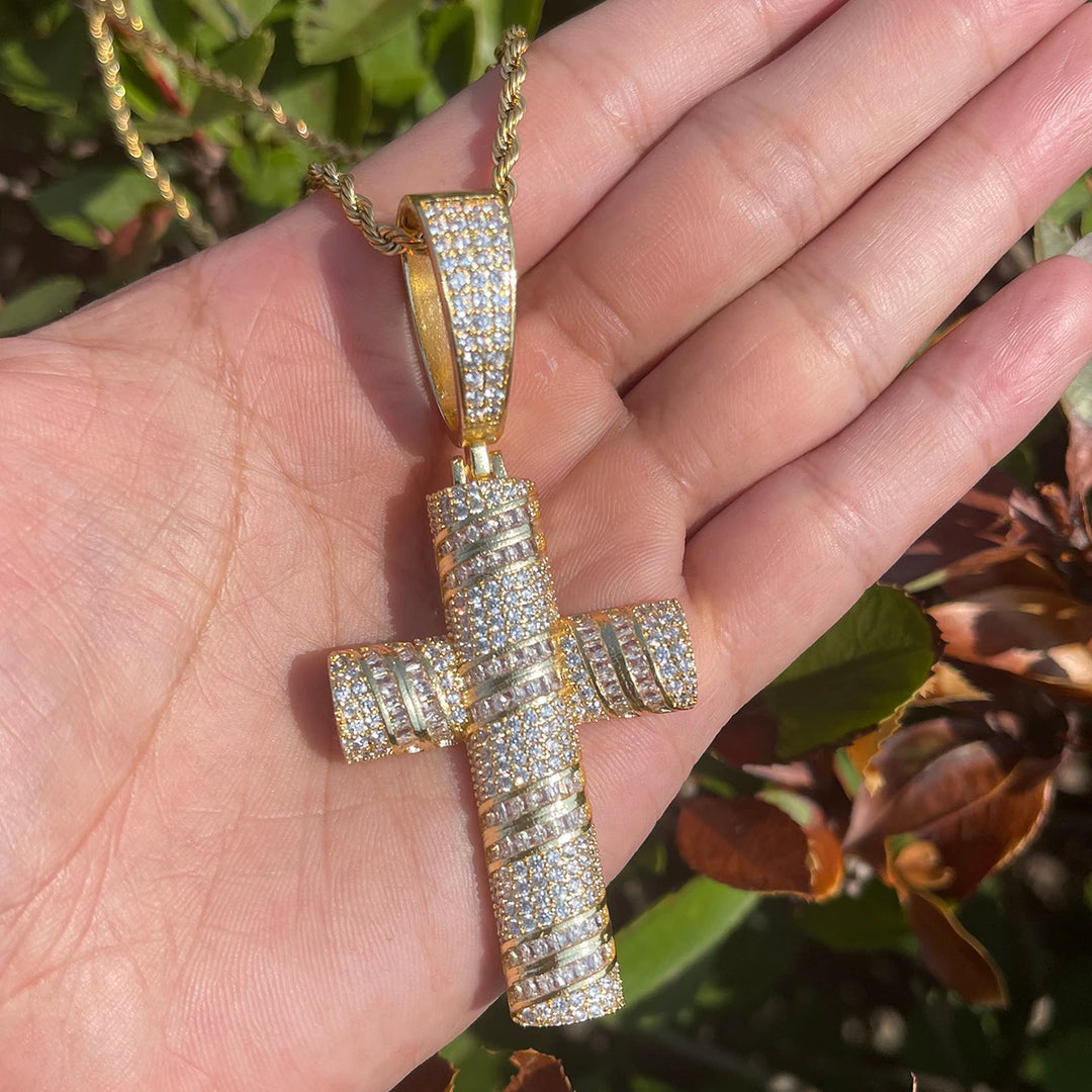 DUBSS - Iced Out Laylow Cross Pendant