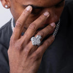 Load image into Gallery viewer, DUBSS - 8mm Iced Out Luxury Cross Ring
