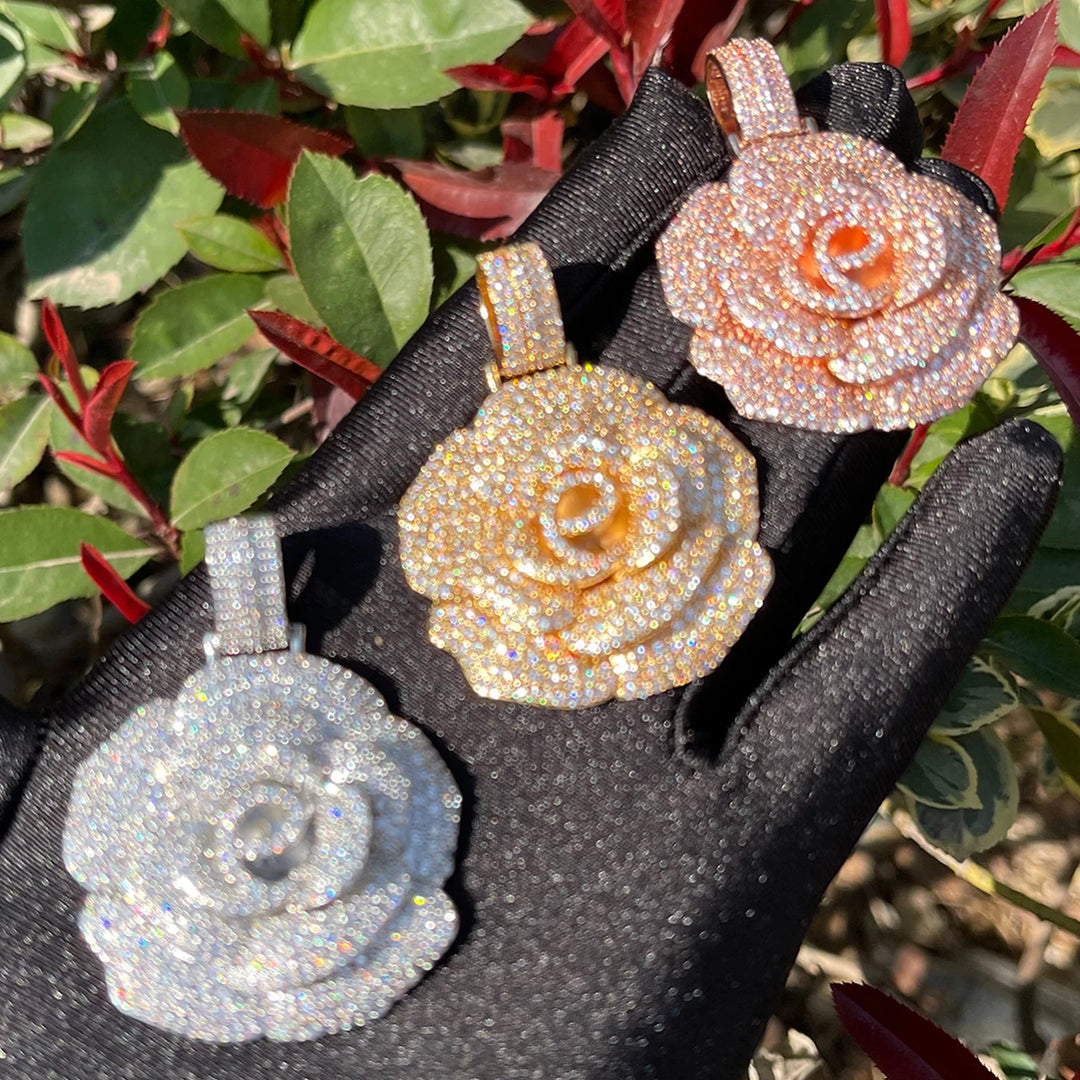 DUBSS - Iced Out Rose Pendant