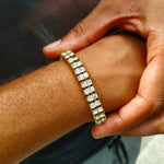 Load image into Gallery viewer, DUBSS - Iced Finish 2 Row Tennis Bracelet
